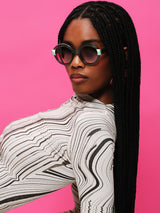 KORA - Tricolor Shiny Green / Olive / Beige