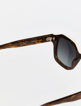 CAROLE - Acetate Stripe Brown/Beige topline