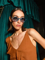 PARADISE - Acetate Clear Blue