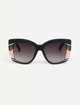 GINEVRA - Rubber Tricolour Black/Pink/Violet