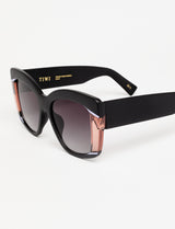 GINEVRA - Rubber Tricolour Black/Pink/Violet