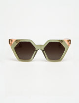 HEXAGON II - Bicolor Shiny Green / Pink