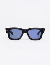 NICO - Rubber Black / Blue Lenses