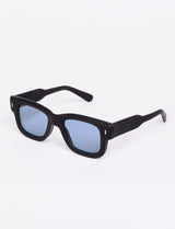 NICO - Rubber Black / Blue Lenses