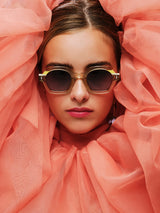 DALIA - Tricolor Champagne / Yellow / Beige