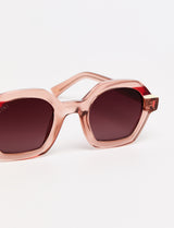 DALIA - Tricolor Shiny Pink / Red / Beige
