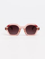 DALIA - Tricolor Shiny Pink / Red / Beige