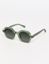 DALIA - Tricolor Shiny Green / Olive / Beige