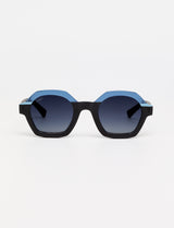 DALIA - Tricolor Rubber Black / Blue / Klein