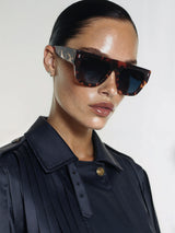 SOLEIL II - Rubber G. Tortoise/shiny Blue topline