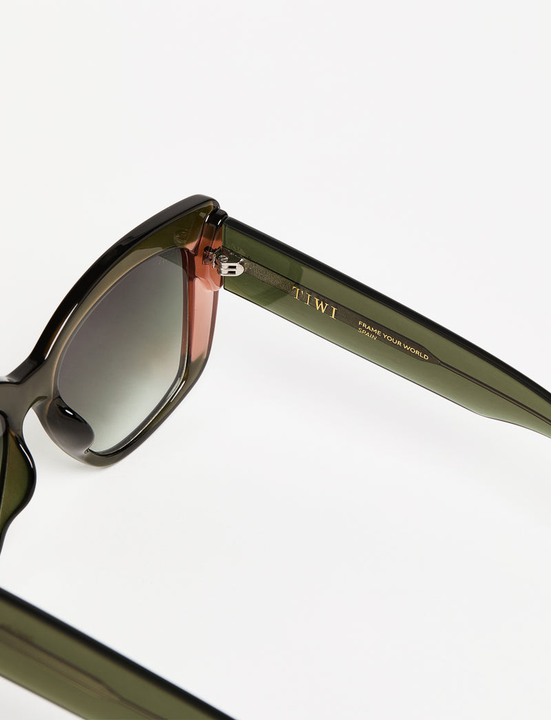 GINEVRA - Bicolour Shiny Green/Pink