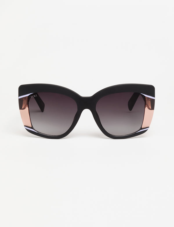 GINEVRA - Rubber Tricolour Black/Pink/Violet