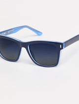 JULES - Shiny solid Dark blue/ Cristal Blue Polarized