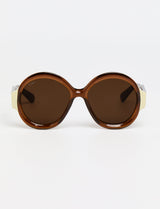 MARVEL - Shiny Cognac / Beige