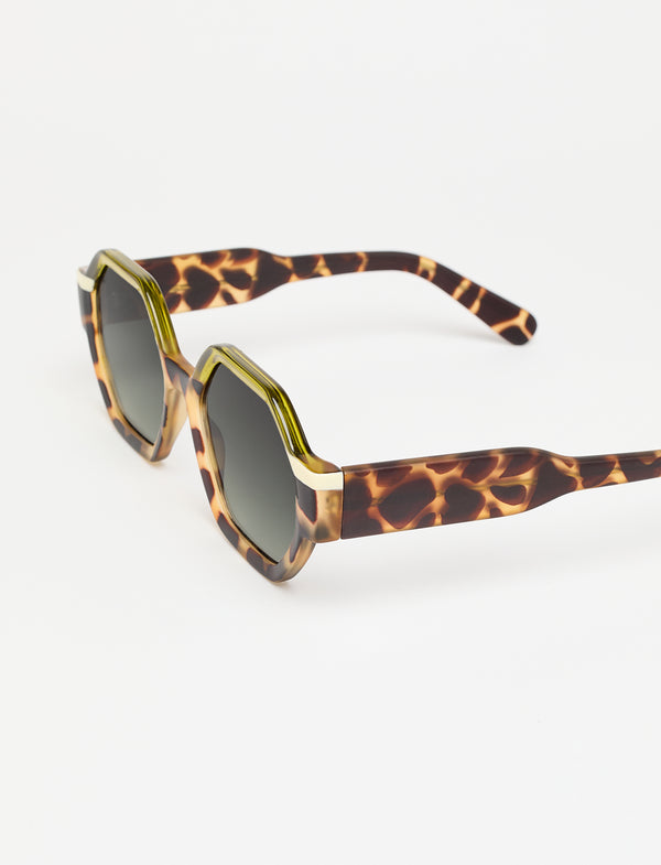 VALETTE - Tricolor Green Tortoise/Green/Beige